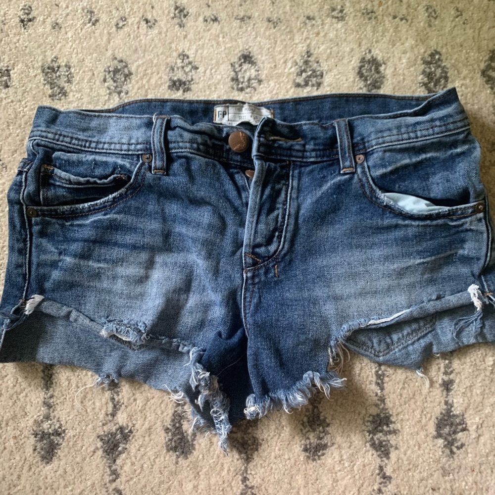 Free people jean shorts w26